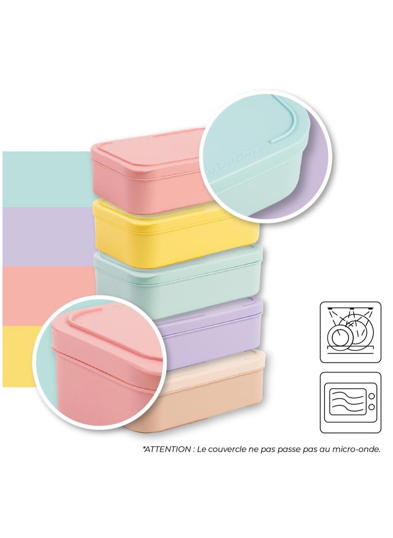 Polarbox 6L Summer Pop Cooler Bag – Lilac & Sorbet | Insulated Lunch Bag with 2 Stackable Containers | Stylish Thermal Picnic & Beach Cooler