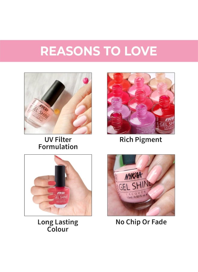 Salon Shine Gel Nail Lacquer - Japanese Blossom - 15Ml - Shade No.- 214