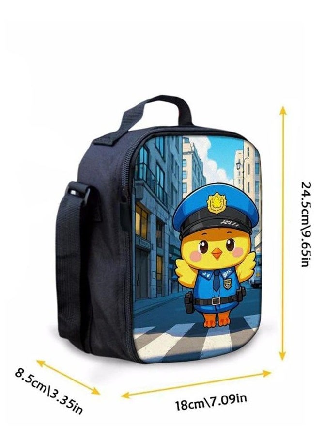 Cartoon three-piece schoolbag with zipper - 402