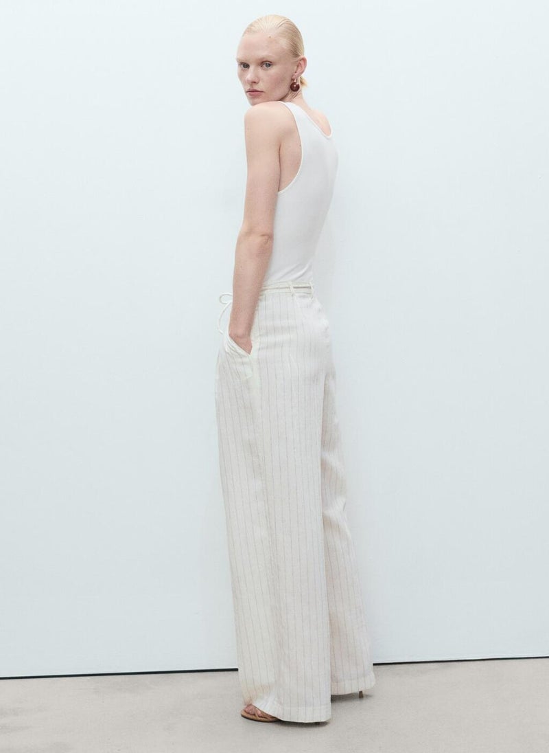 Striped Combined Knit Jumpsuit
