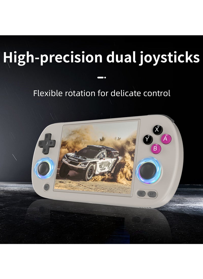 ANBERNIC RG40XX H Retro Handheld Game Console 64 TF Card Portable Game Console Linux 64-bit System 4.0 Inch IPS Screen WiFi Bluetooth HD & TV Out Gray