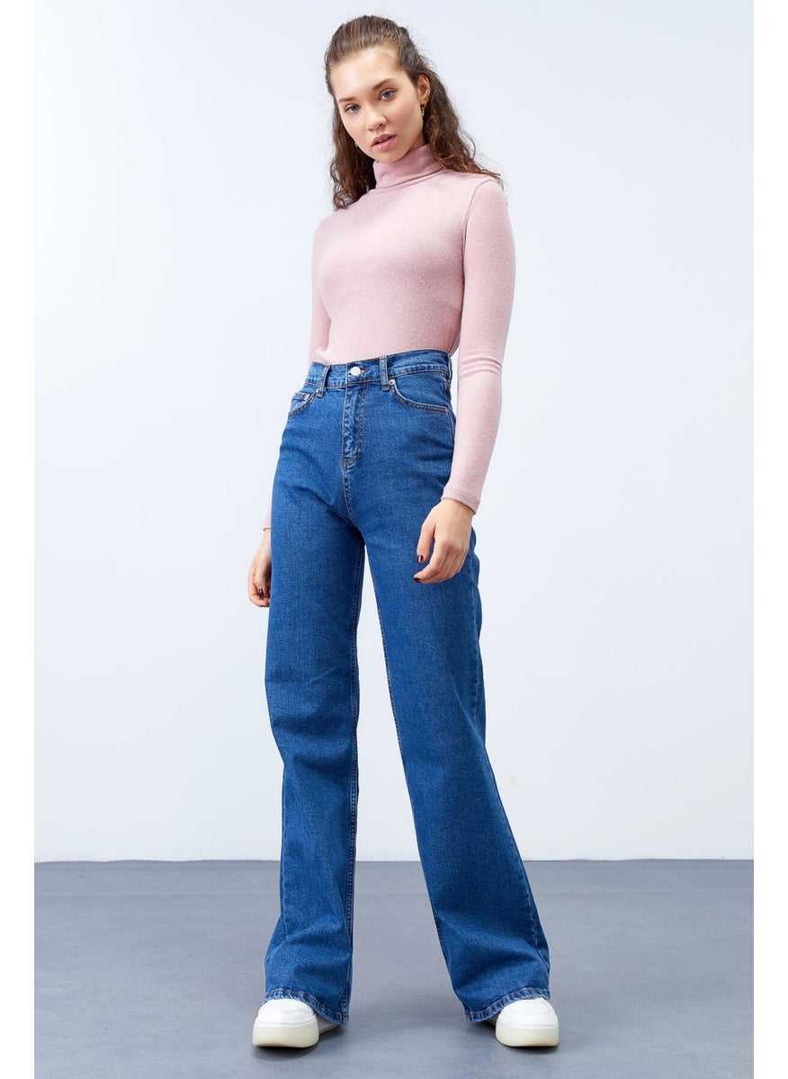 Tommylife Rose Women's Turtleneck Slim Fit Long Sleeve Sweater - 97199