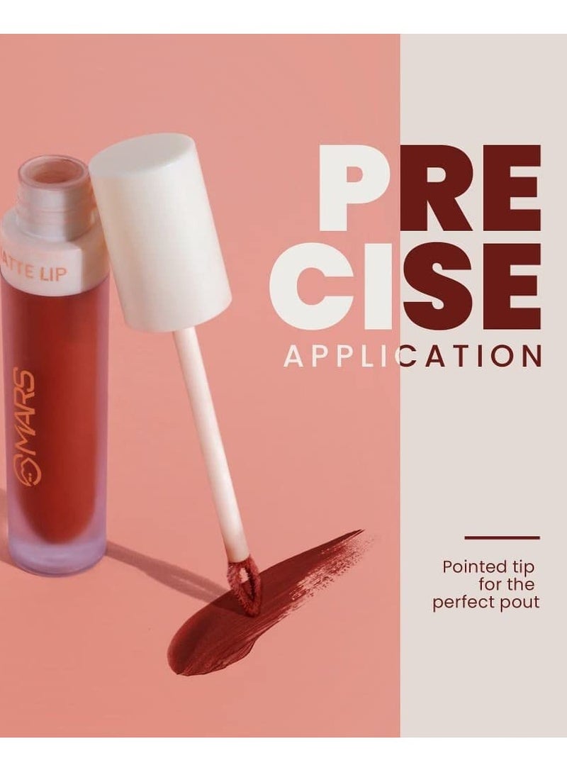 MARS Matte Liquid Lip Color Long Lasting 4.5 ml 07 Pumpkin Chai Latte