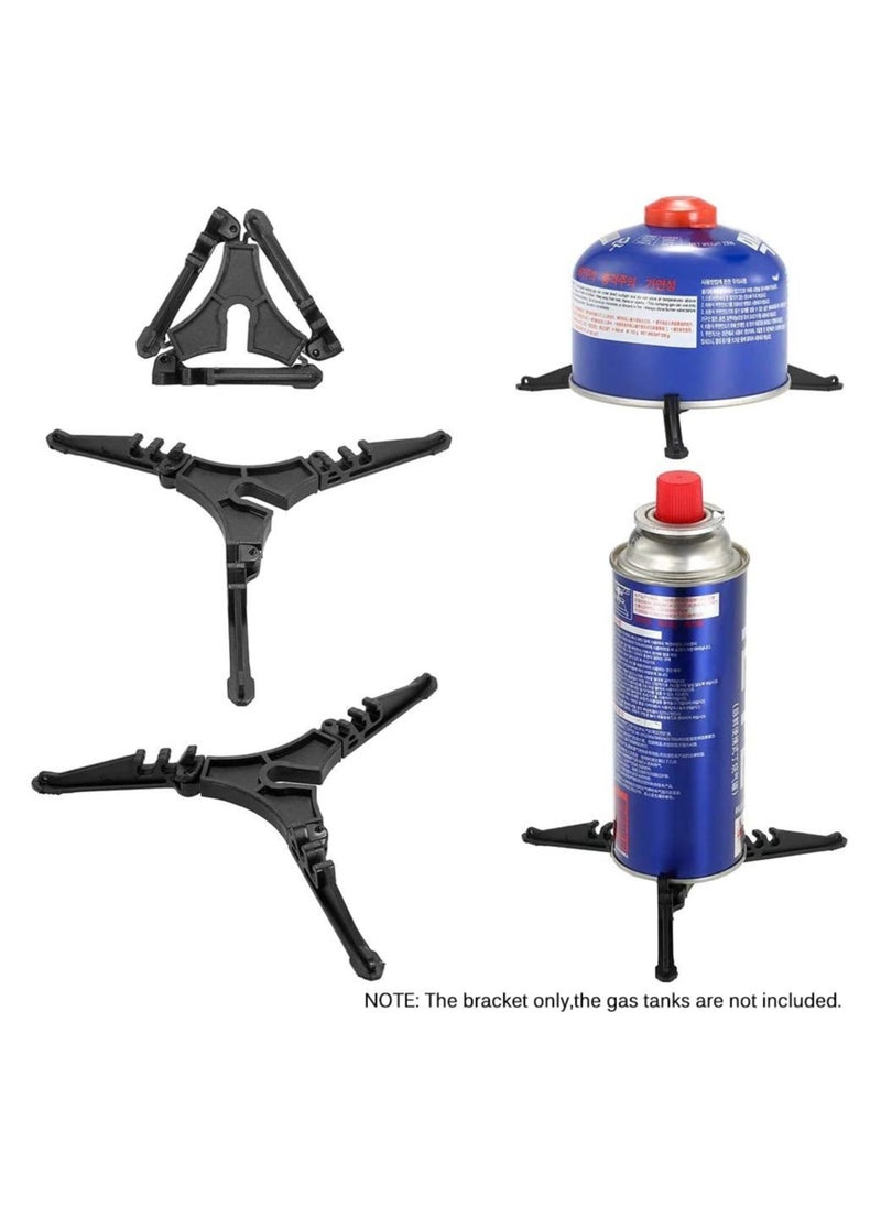 Camping Cookware Set,3000W Folding Mini Pocket Stove Camping Gas Stove Split Burner with Gas Conversion Head Adapter,Pots Pans Tank Bracket(Optional) (Camping Mess Kit)