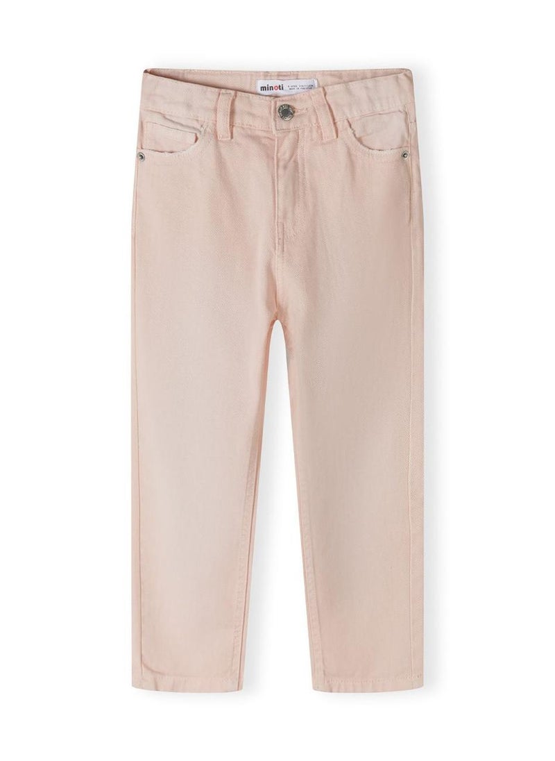 Teen Girls Twill Mom Fit Trousers
