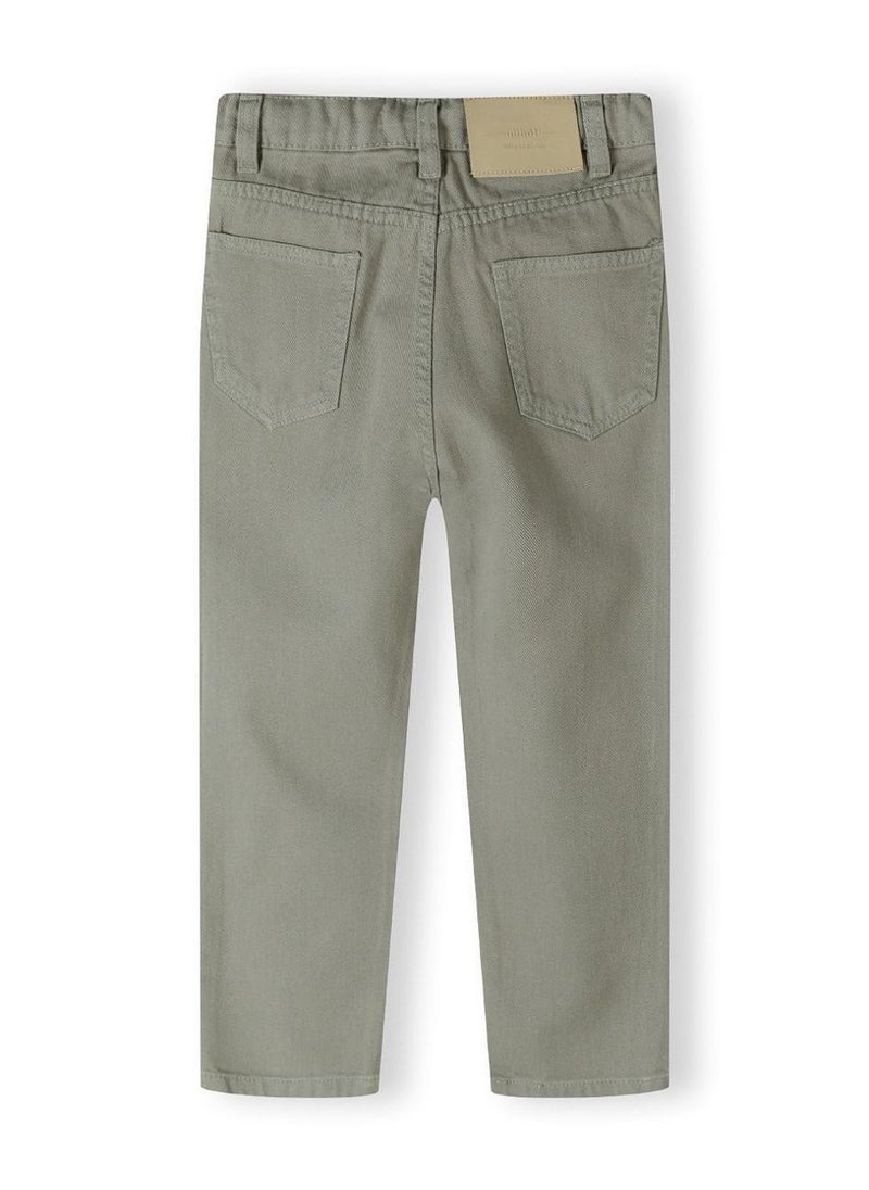 Kids Girls Twill Mom Fit Trousers