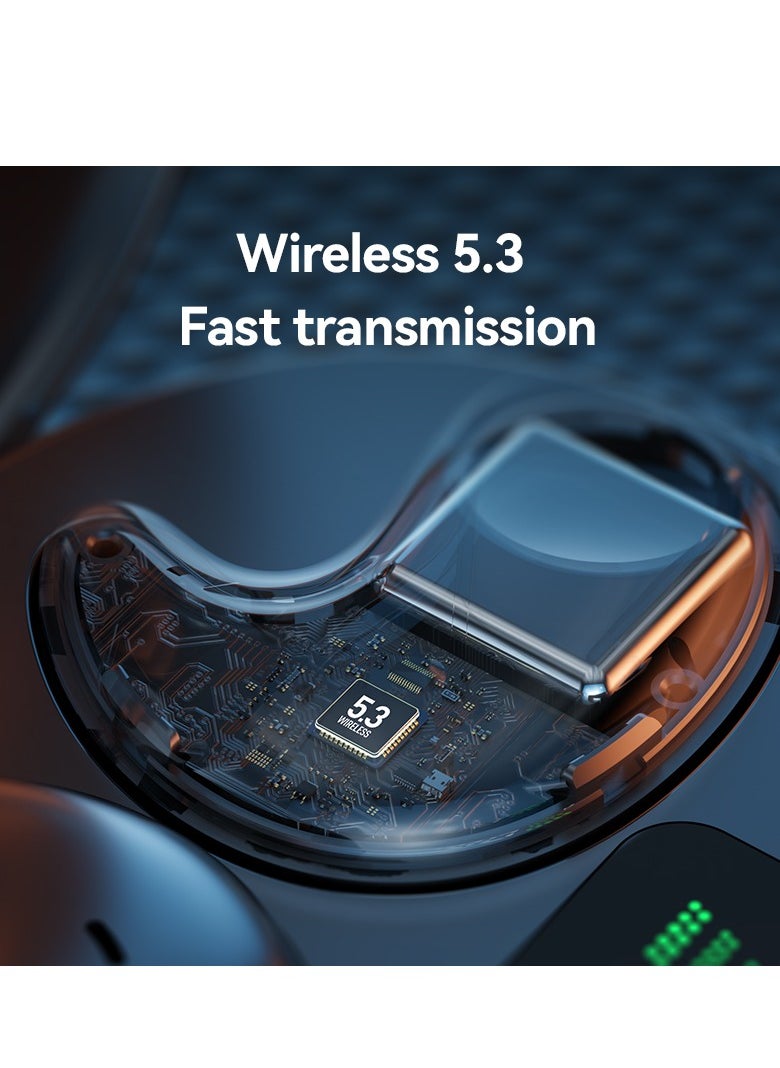 2025 New Sleep Bluetooth Earbuds – TWS Mini Wireless In-Ear Headphones, Noise Cancelling, Pressure-Free for Side Sleepers, Long Battery Life (58 Hours), 6 Hours Playback, Smart LED Power Display