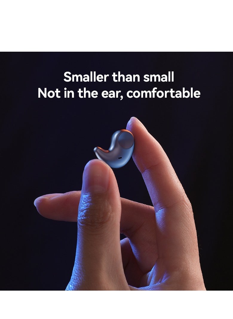 2025 New Sleep Bluetooth Earbuds – TWS Mini Wireless In-Ear Headphones, Noise Cancelling, Pressure-Free for Side Sleepers, Long Battery Life (58 Hours), 6 Hours Playback, Smart LED Power Display