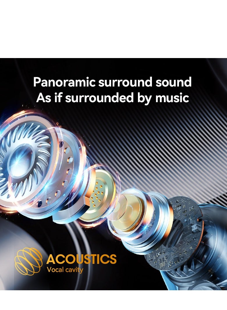 2025 New Sleep Bluetooth Earbuds – TWS Mini Wireless In-Ear Headphones, Noise Cancelling, Pressure-Free for Side Sleepers, Long Battery Life (58 Hours), 6 Hours Playback, Smart LED Power Display