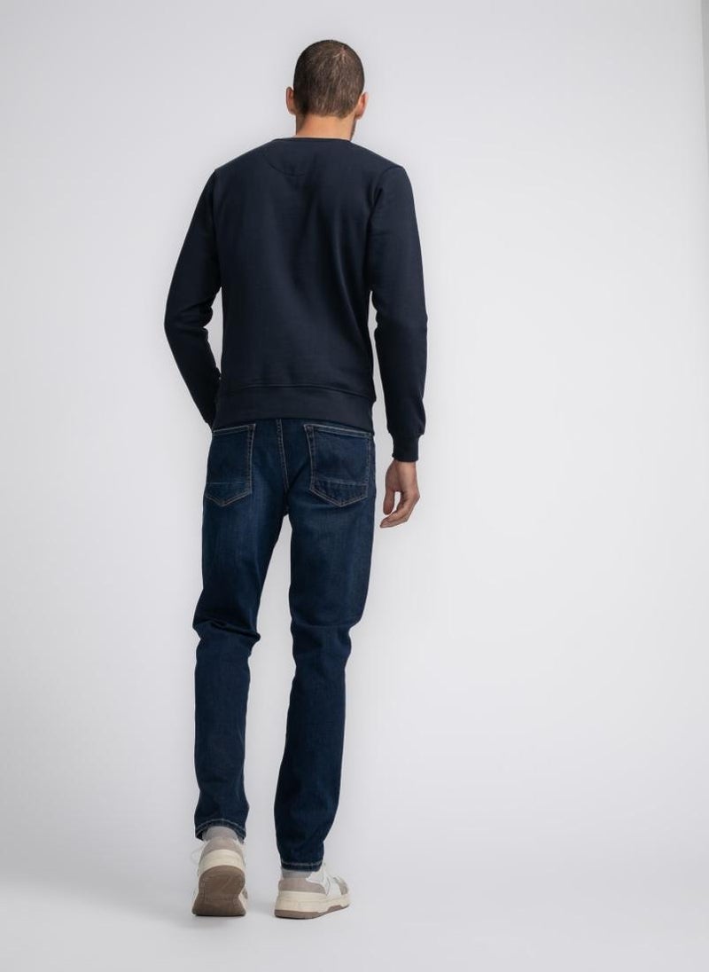 Men Sweater Round Neck Print