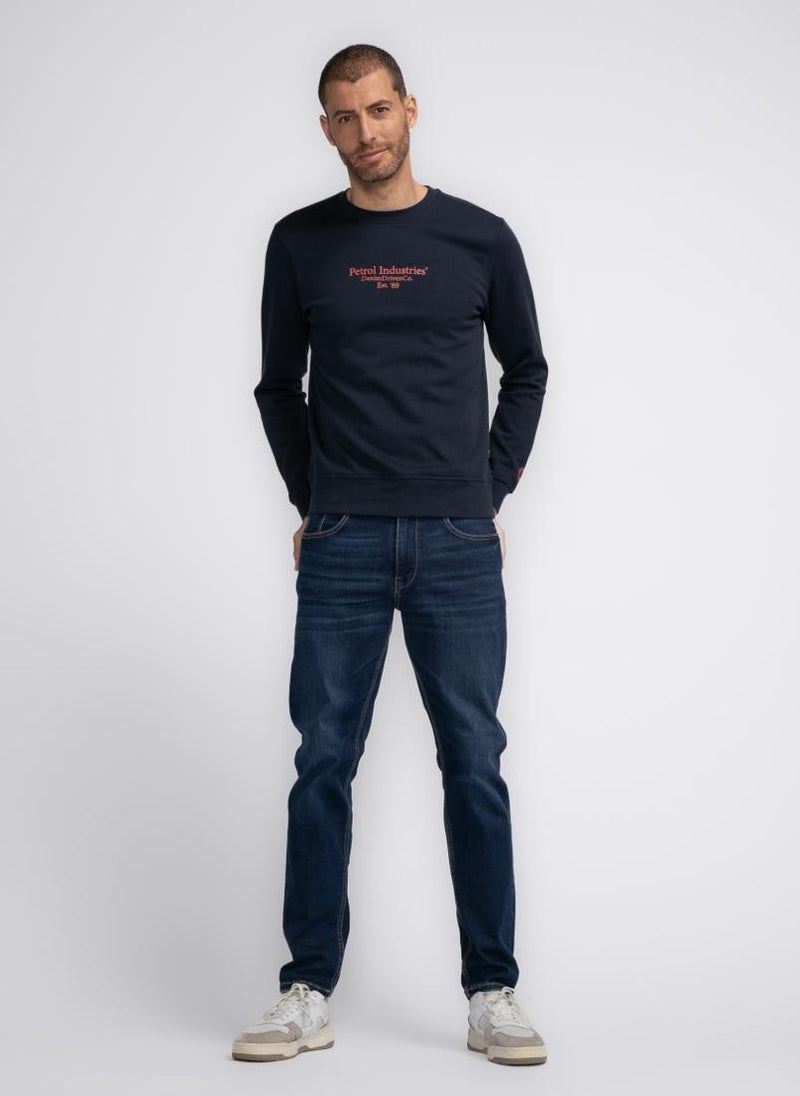 Men Sweater Round Neck Print