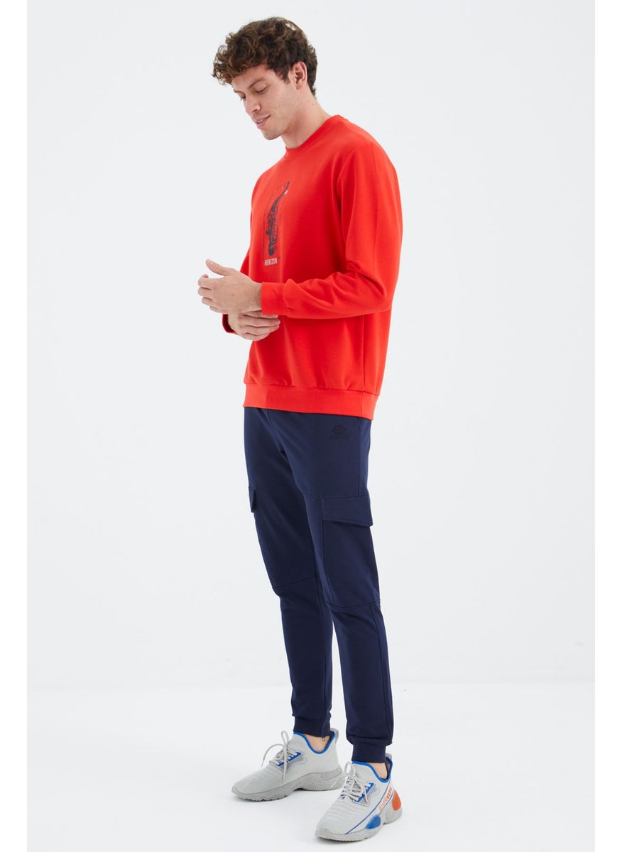 Fiesta O Neck Print Detailed Comfortable Fit Men's Sweatshirt - 88283