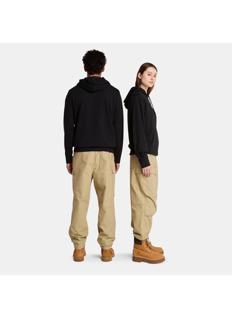Men's Woven Badge Hoodie