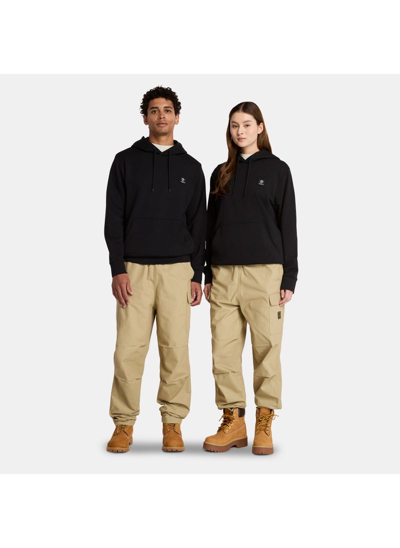 Men's Woven Badge Hoodie