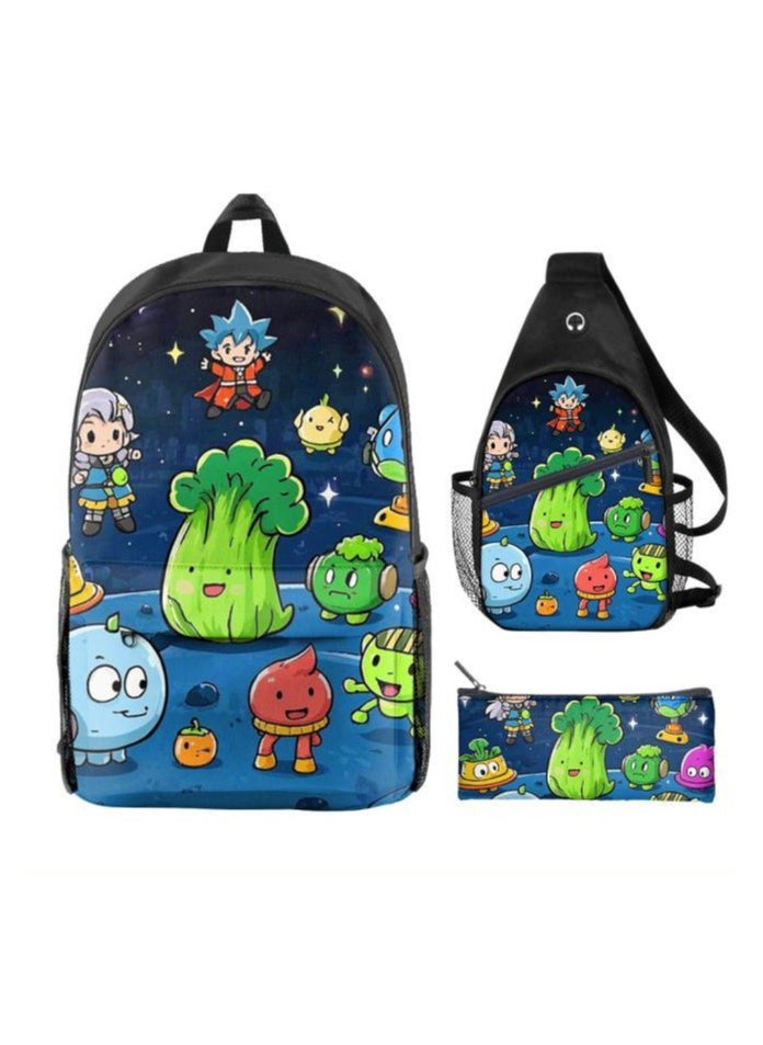 Universal cartoon new three-piece schoolbag - 1420
