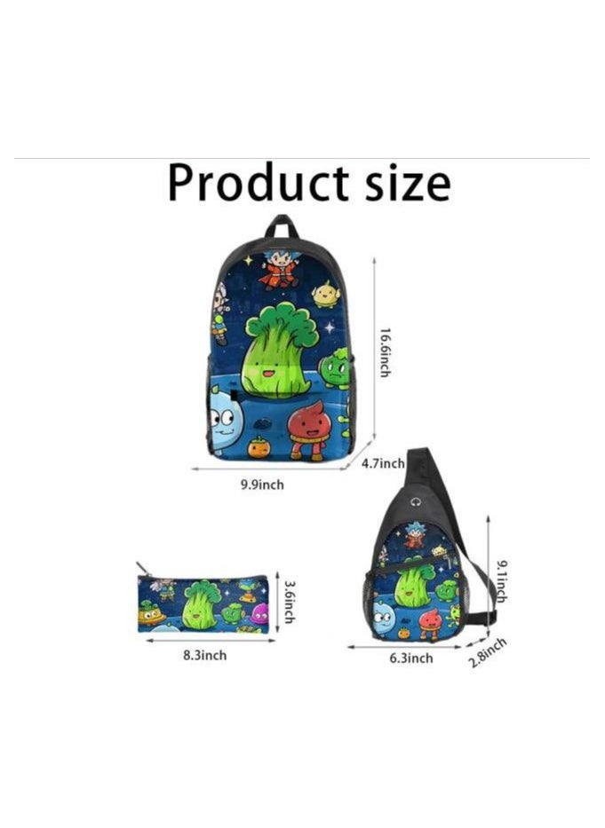 Universal cartoon new three-piece schoolbag - 1420