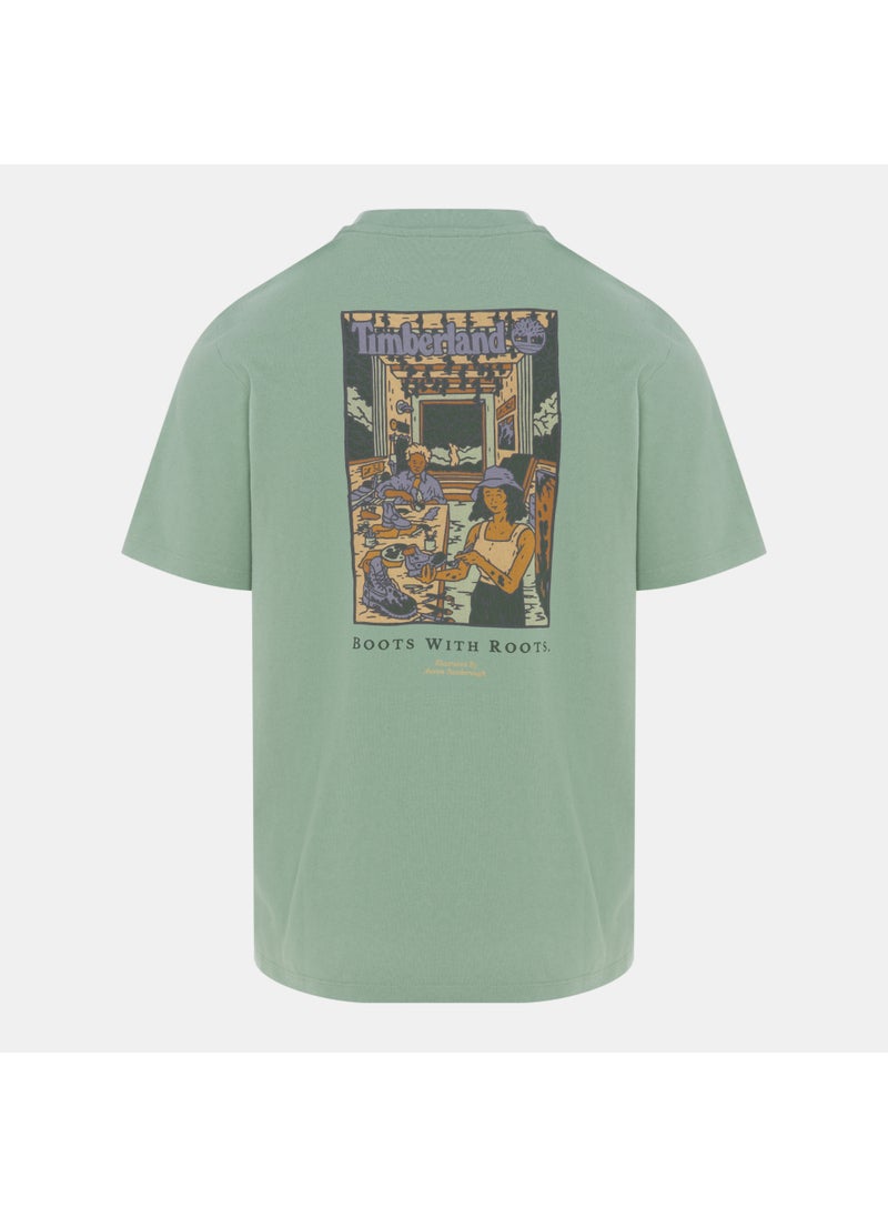 Men's Washed Boot Lab Graphic T-Shirt