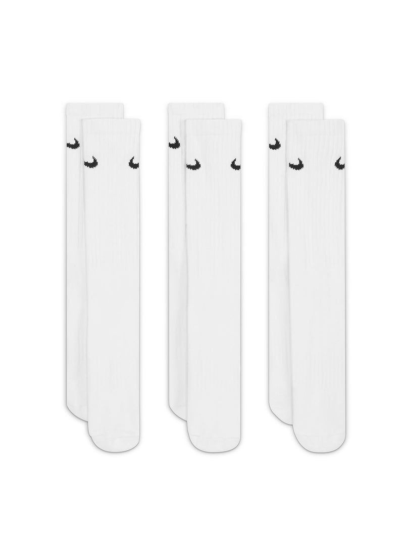 3 Pack Cushioned Crew Socks