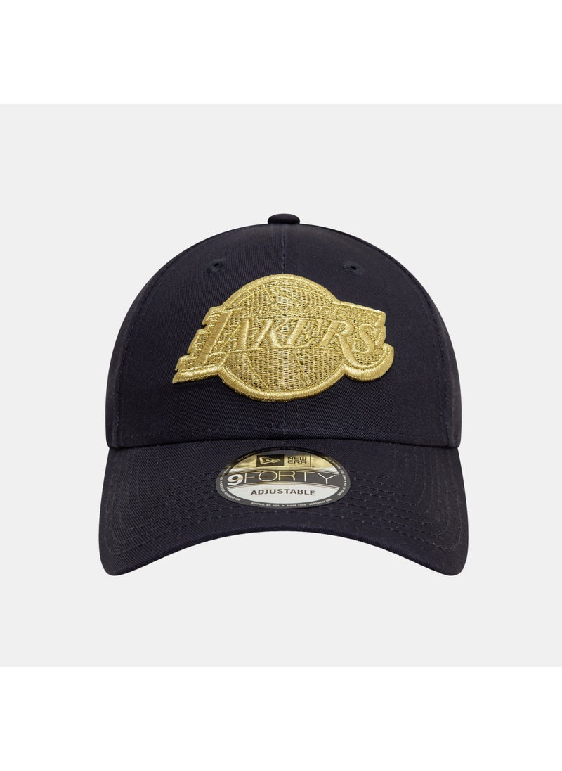 Men's NBA Los Angeles Lakers Metallic Badge 9FORTY Cap