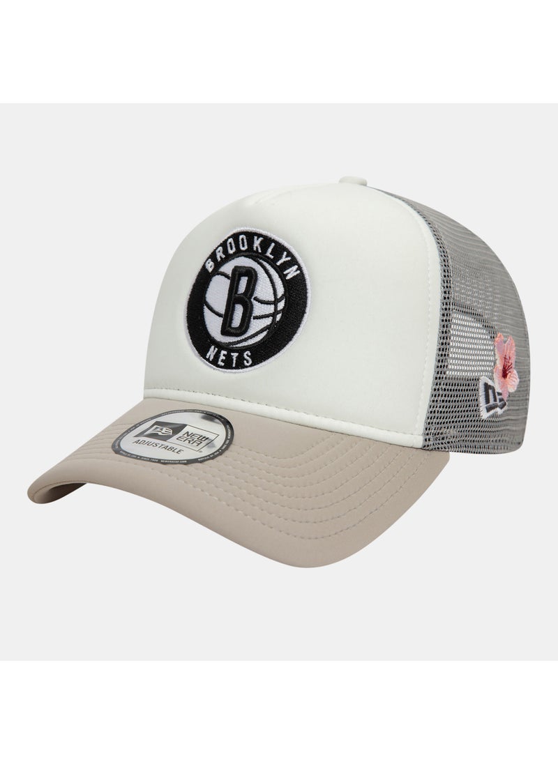 Men's NBA Brooklyn Nets Flower 9FORTY Trucker Cap