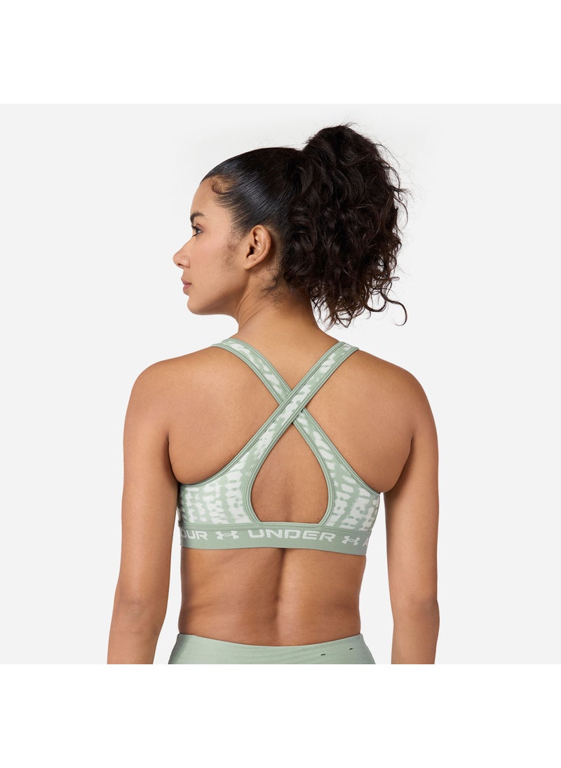 Women's Armour Medium Support Printed Sports Bra