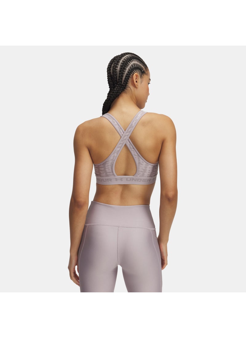 Women's Armour Medium Support Printed Sports Bra
