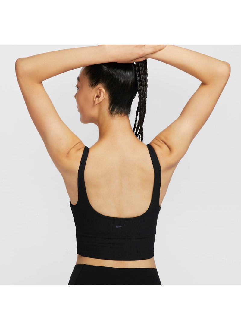 Women's Zenvy Rib Light-Support Yoga Sports Bra
