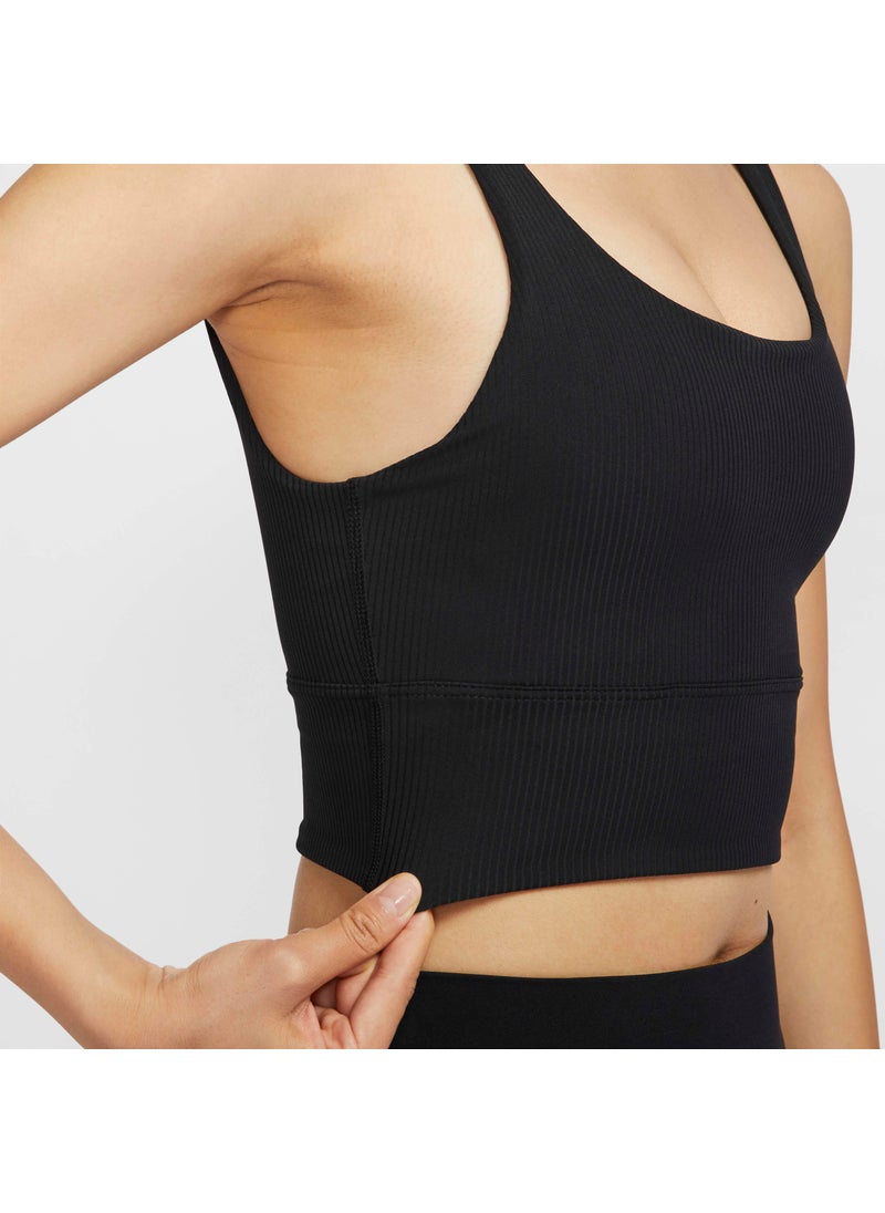Women's Zenvy Rib Light-Support Yoga Sports Bra