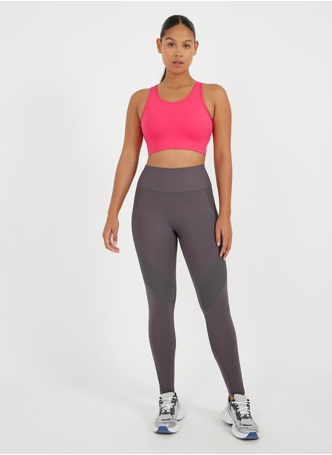 Back Cut Out Detail Medium Impact Sports Bra
