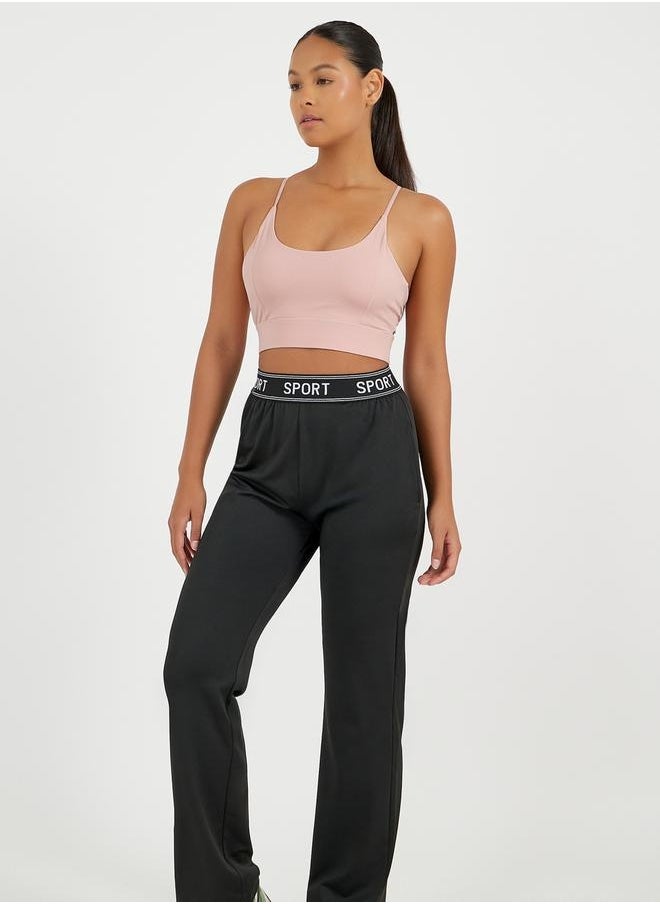 V Strap Back Cut Out Medium Impact Sports Bra