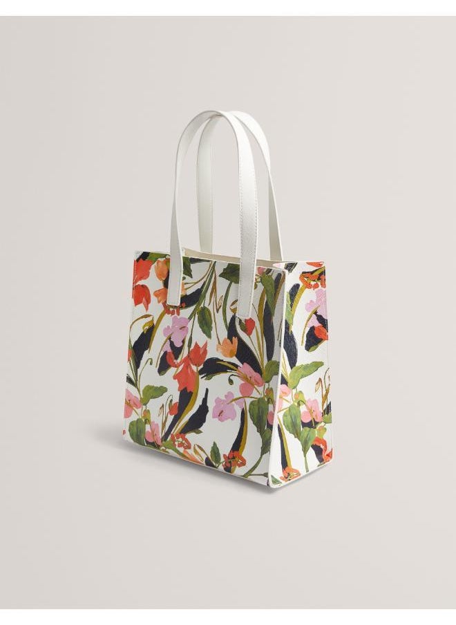 Flossy Floral Printed Small Icon Bag