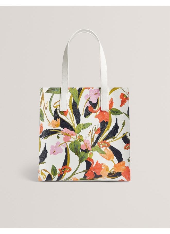 Flossy Floral Printed Small Icon Bag
