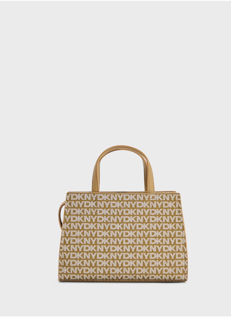 Avril Logo Zip Through Satchel