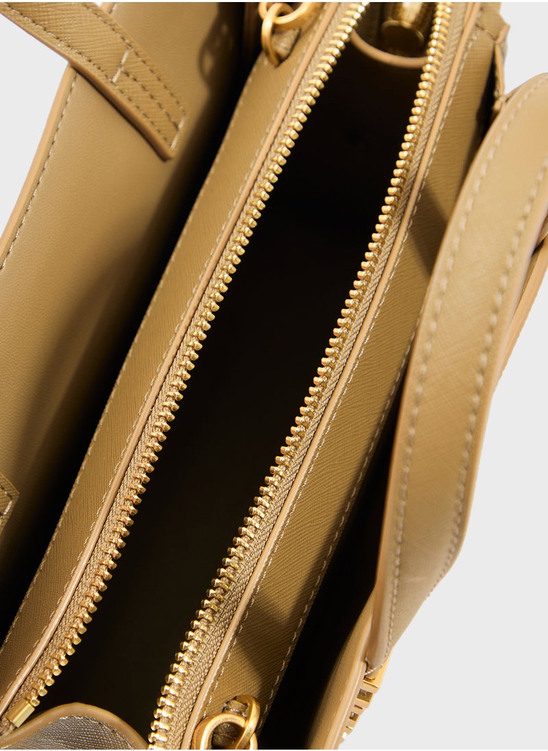 Avril Logo Zip Through Satchel