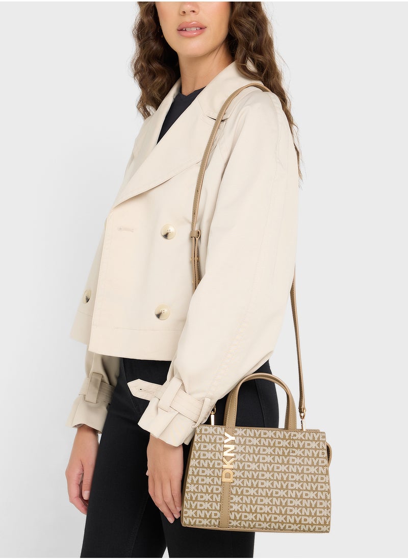 Avril Logo Zip Through Satchel