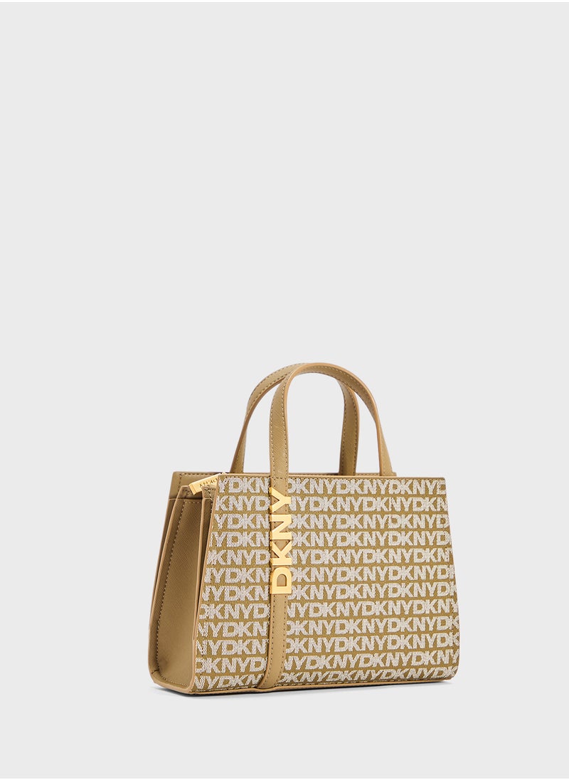 Avril Logo Zip Through Satchel