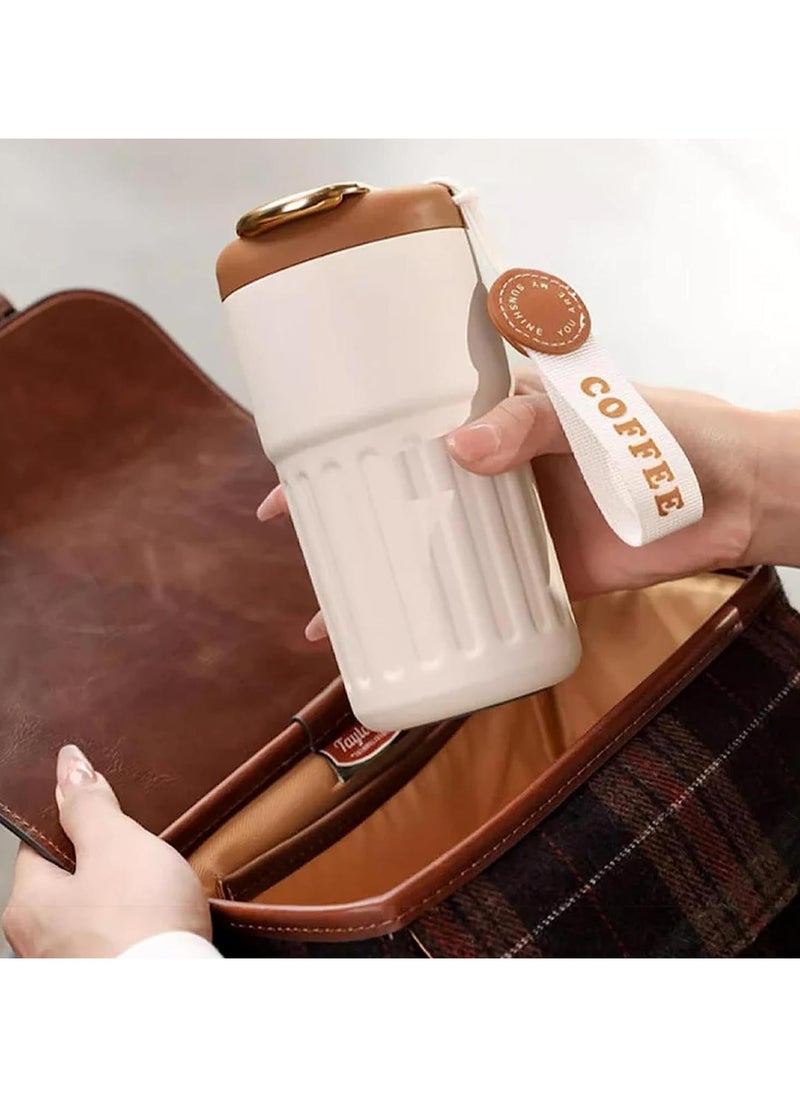 Smart Vacuum Flask, Digital LED Temperature Smart Coffee Mug, 450ml Portable Vacuum Insulated Travel Mug, Water Bottle Spill Proof for Home Car Travel