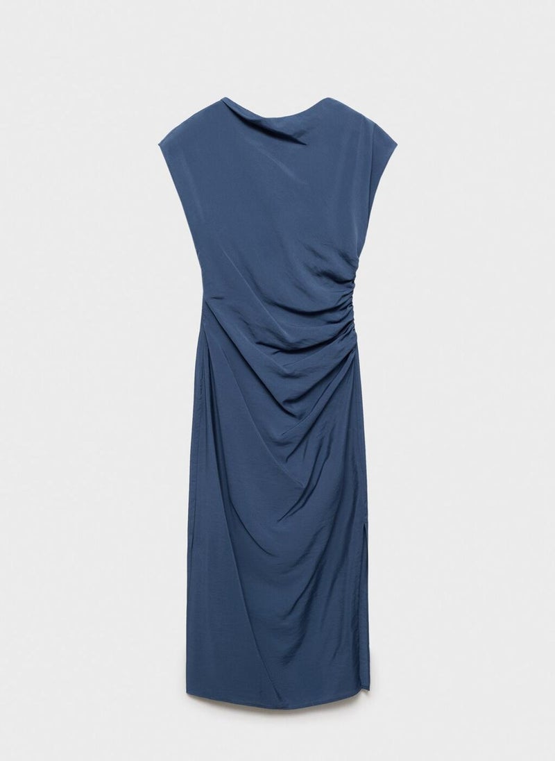 Draped Straight Dress