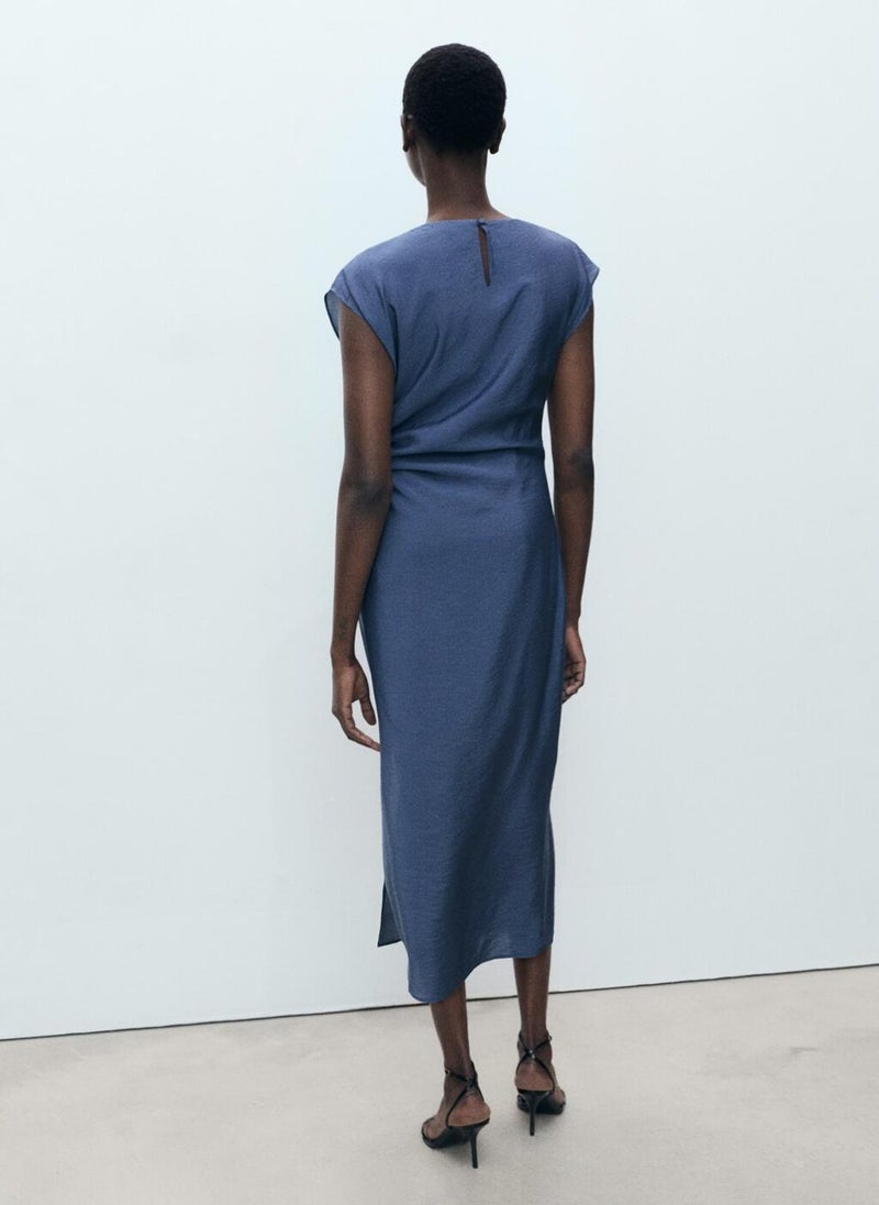 Draped Straight Dress