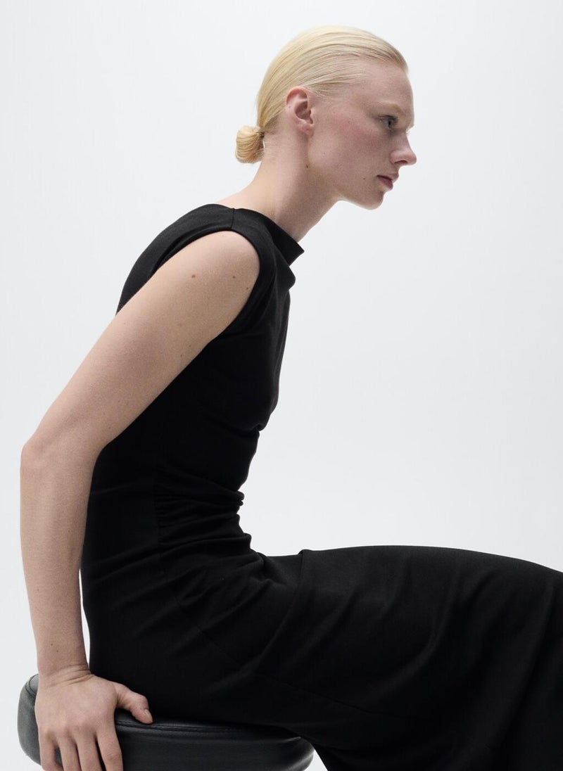 Asymmetric Black Dress