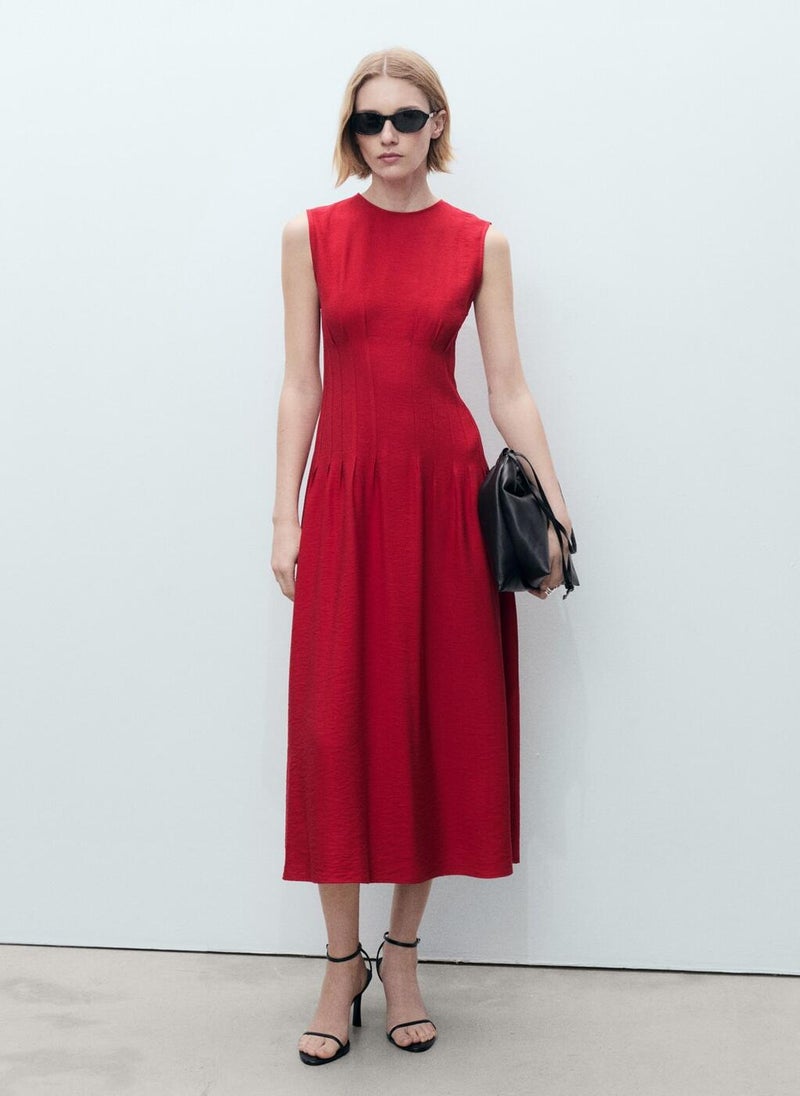 A-Line With Pleats Dress