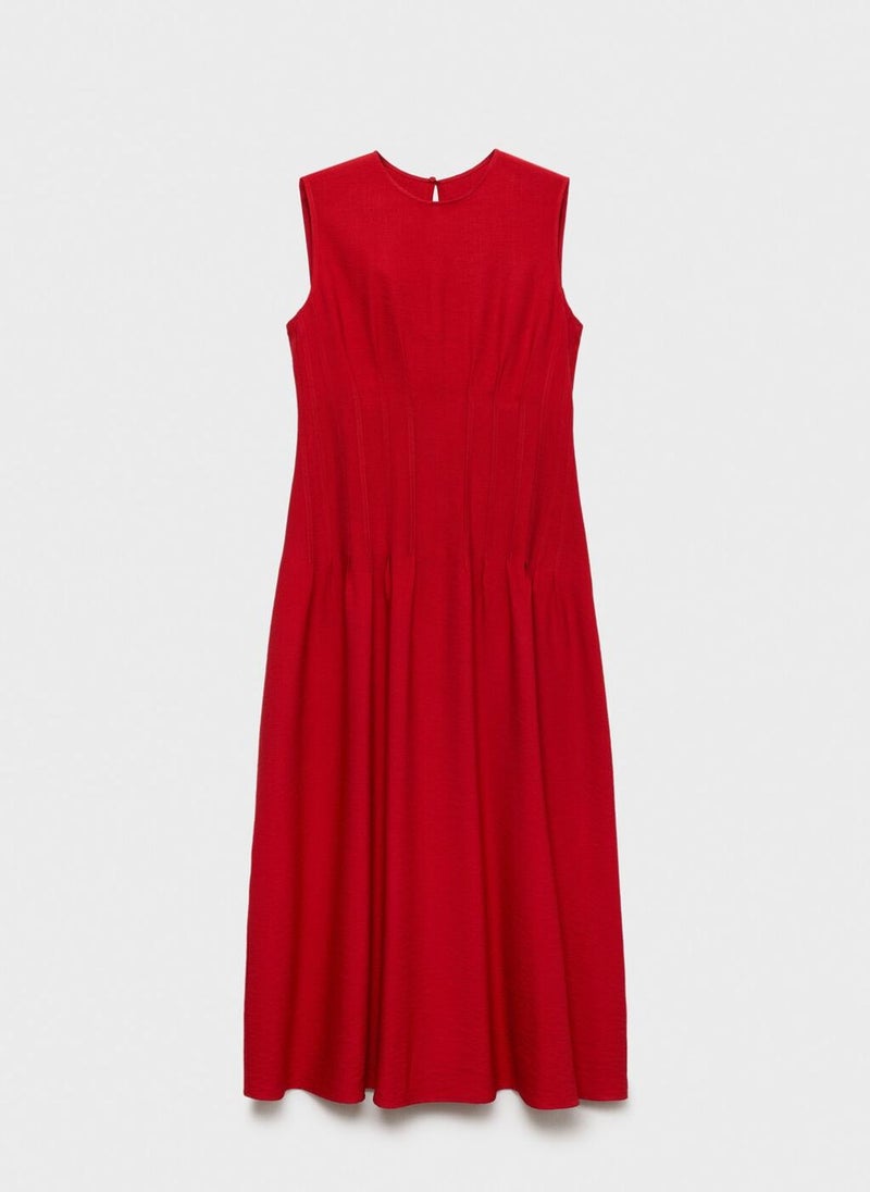 A-Line With Pleats Dress