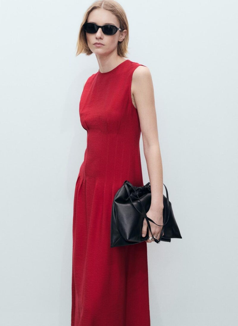 A-Line With Pleats Dress