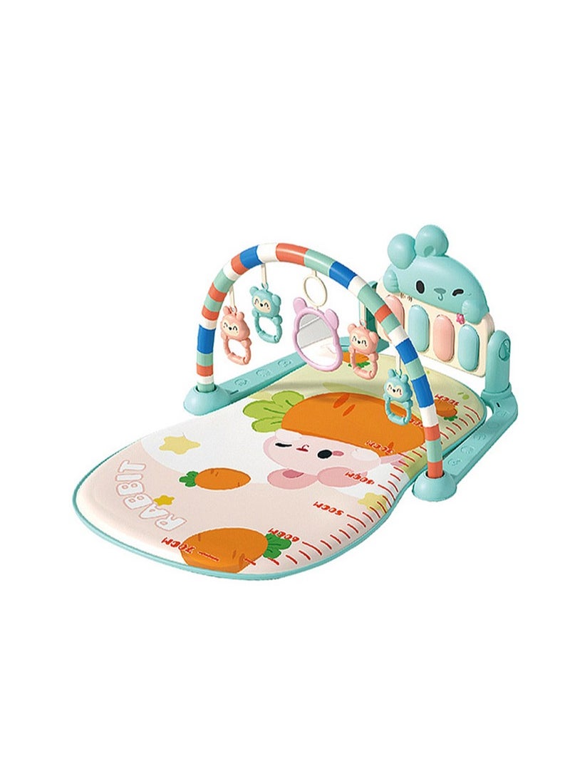 Baby Gyms Play Mats Musical Activity Center Baby Piano Gym Mat Tummy Time Padded Mat for Newborn Toddler Infants