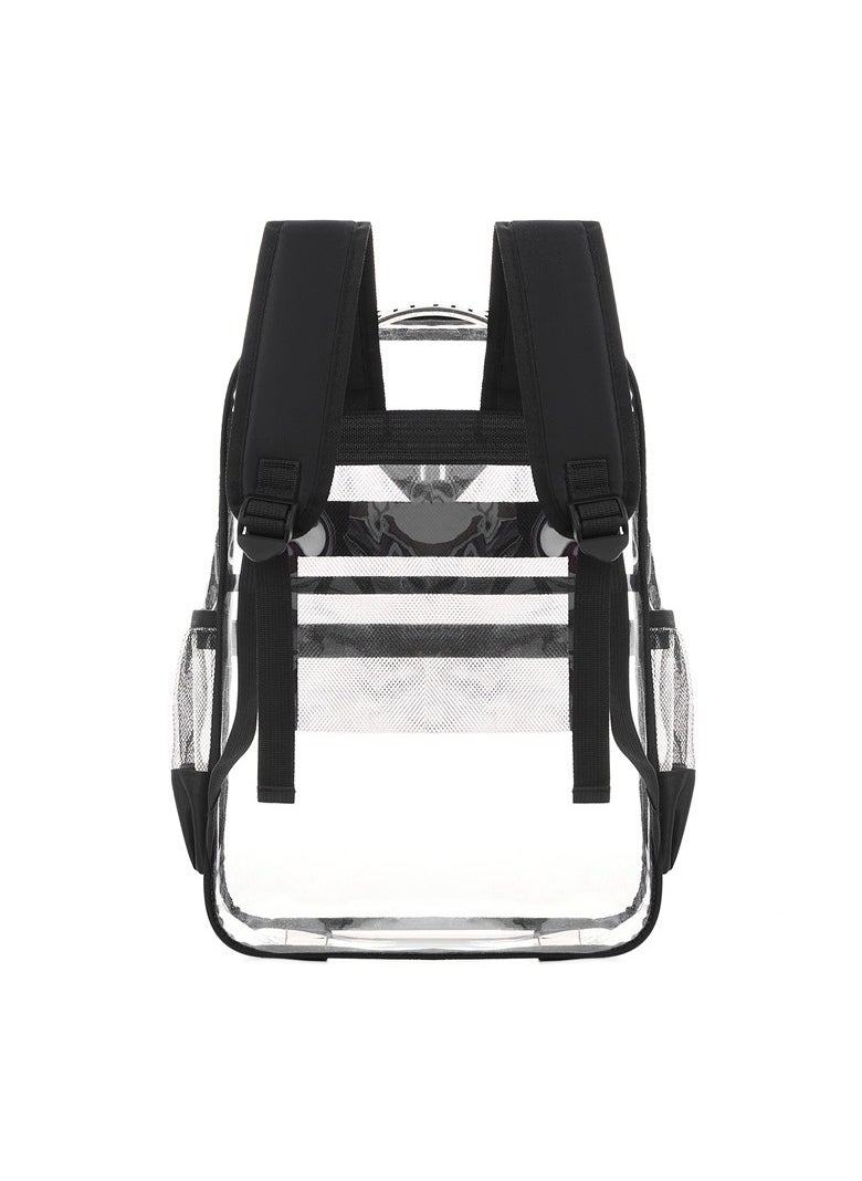 Fashionable PVC Transparent Backpack, Large Capacity Schoolbag For Boys and Girls, Outdoor Waterproof Backpack, Three-piece Set