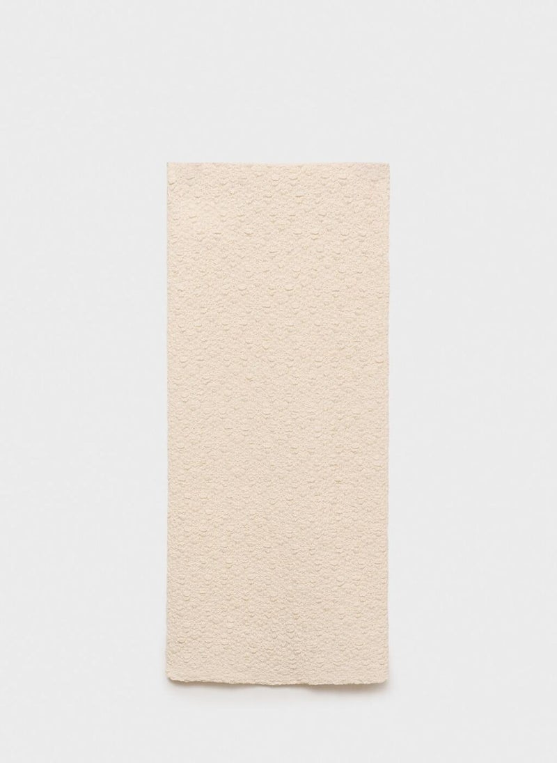 Textured Fitted Skirt