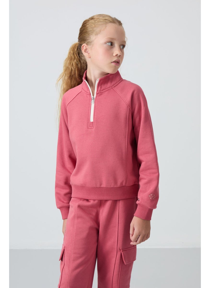 Wild Rose Cotton Fluffy Soft Texture Standard Fit Embroidered Girls Tracksuit - 75159