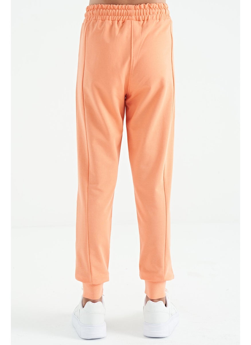 Melon Side Embroidered Laced Standard Size Jogger Girls Tracksuit Bottom - 75123