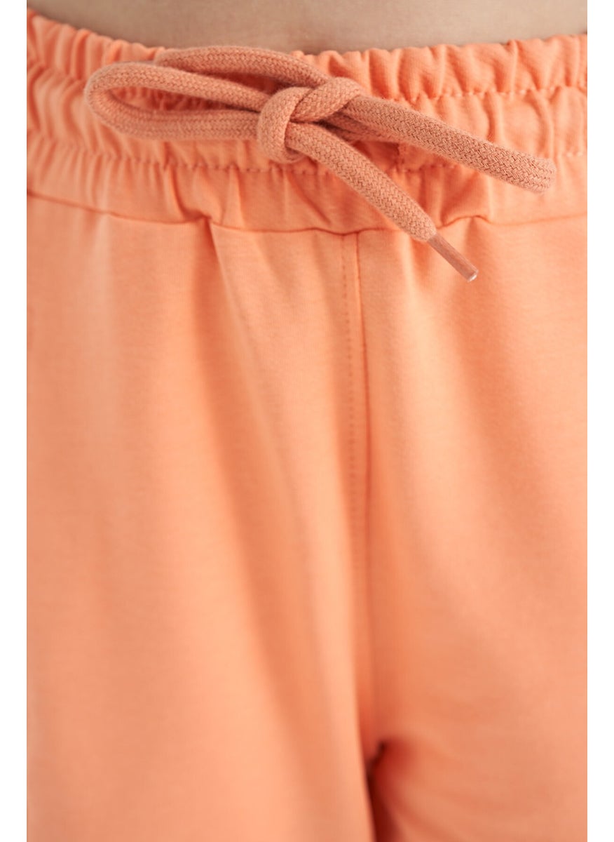 Melon Side Embroidered Laced Standard Size Jogger Girls Tracksuit Bottom - 75123