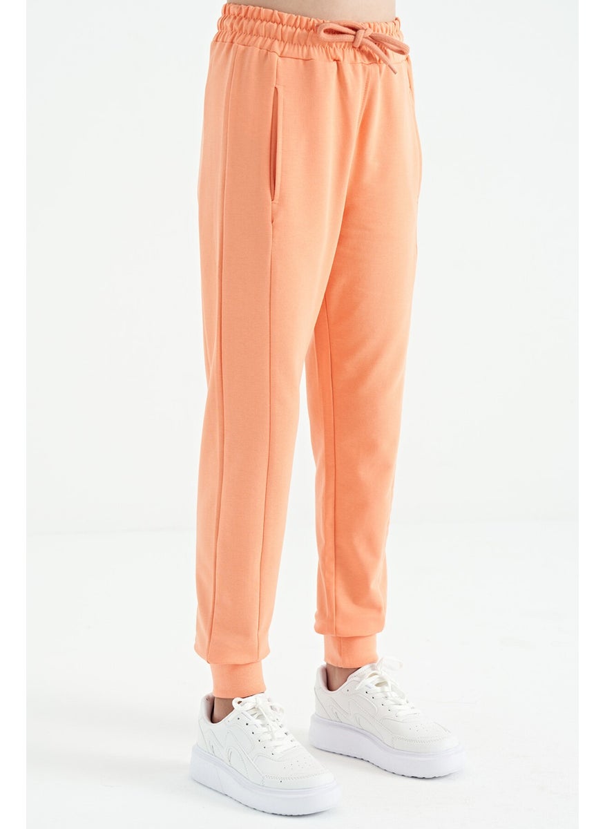 Melon Side Embroidered Laced Standard Size Jogger Girls Tracksuit Bottom - 75123